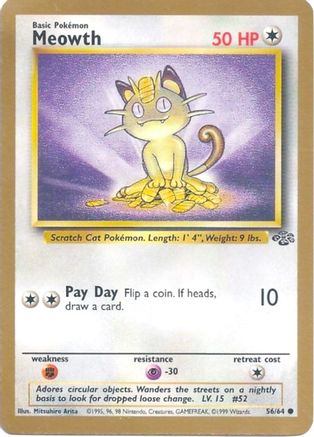 Meowth 056/64 Miscellaneous Cards & Products - Promo