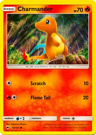 Charmander 018/147 - Holofoil Miscellaneous Cards & Products - Promo