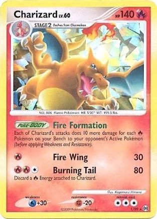 Charizard 001/99 - Holofoil Miscellaneous Cards & Products - Promo