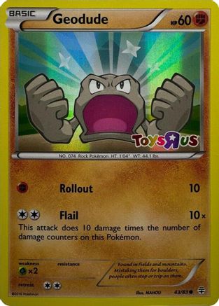 Geodude 043/83 - Holofoil Miscellaneous Cards & Products - Promo