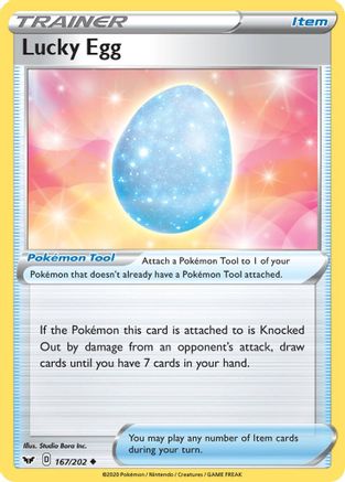 Lucky Egg 167/202 - Reverse Holofoil SWSH01 Sword & Shield Base Set - Uncommon