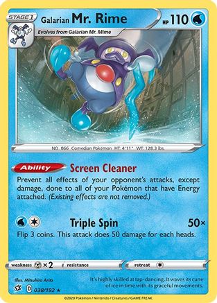 Galarian Mr. Rime 038/192 SWSH02 Rebel Clash - Rare