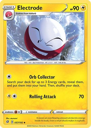 Electrode 057 - Reverse Holofoil SWSH02 Rebel Clash - Uncommon