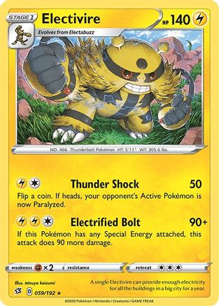 Electivire 059/192 SWSH02 Rebel Clash - Rare