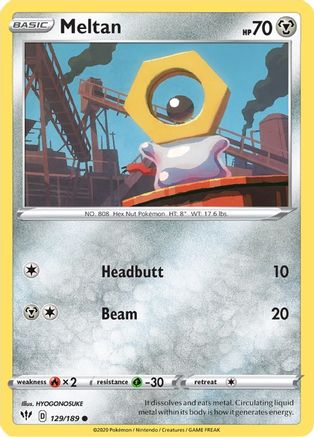 Meltan 129/189 SWSH03 Darkness Ablaze - Common