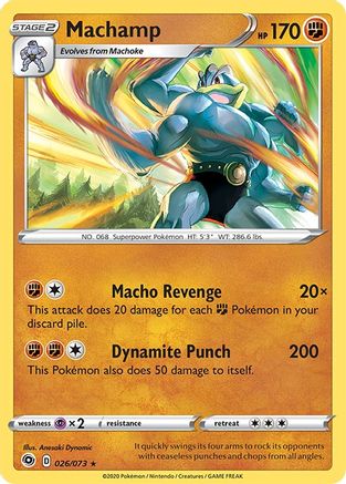 Machamp 026/73 - Holofoil Champions Path - Holo Rare