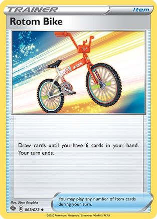 Rotom Bike 063/73 - Reverse Holofoil Champions Path - Uncommon