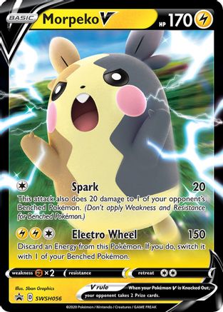 Morpeko V SWSH056 - Holofoil SWSH Sword & Shield Promo Cards - Promo