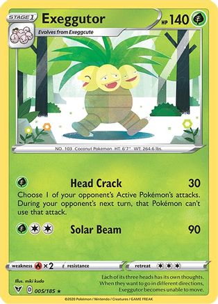 Exeggutor 005/185 SWSH04 Vivid Voltage - Rare