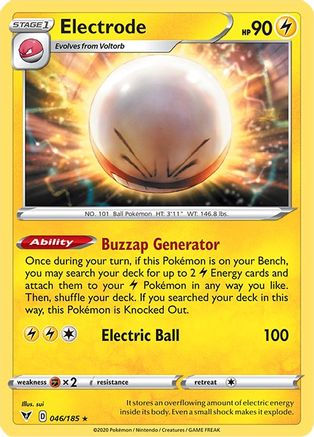 Electrode 046/185 - Holofoil SWSH04 Vivid Voltage - Holo Rare