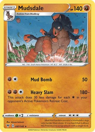 Mudsdale 097/185 SWSH04 Vivid Voltage - Rare