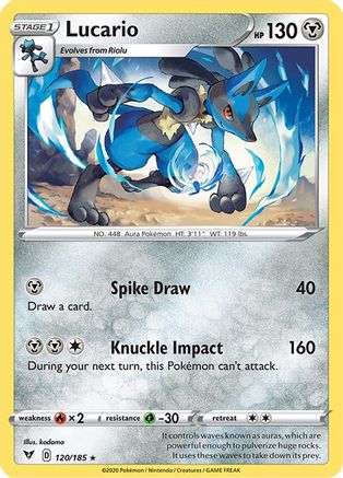 Lucario 120/185 SWSH04 Vivid Voltage - Rare