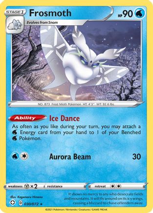 Frosmoth 030/072 - Holofoil Shining Fates - Holo Rare