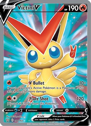Victini V (Full Art) 144/163 - Holofoil SWSH05 Battle Styles - Ultra Rare