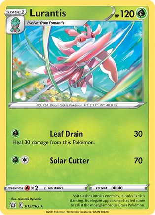 Lurantis 015/163 - Reverse Holofoil SWSH05 Battle Styles - Rare