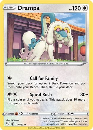 Drampa 119/163 SWSH05 Battle Styles - Rare