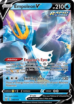 Empoleon V 040/163 - Holofoil SWSH05 Battle Styles - Ultra Rare