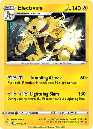 Electivire 045/163 - Reverse Holofoil SWSH05 Battle Styles - Rare