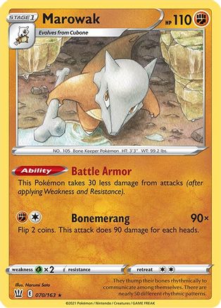 Marowak 070/163 SWSH05 Battle Styles - Rare