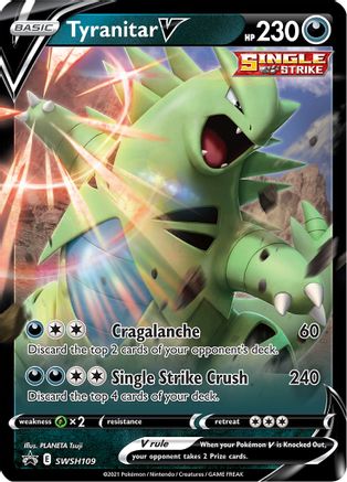 Tyranitar V SWSH109 - Holofoil SWSH Sword & Shield Promo Cards - Promo