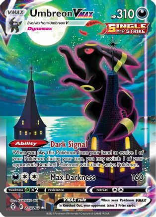 Umbreon VMAX (Alternate Art Secret) 215/203 - Holofoil SWSH07 Evolving Skies - Secret Rare