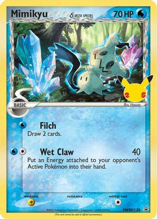 Mimikyu (Delta Species) SWSH136 - Holofoil SWSH Sword & Shield Promo Cards - Promo