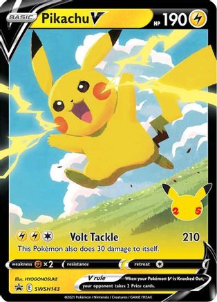 Pikachu V SWSH143 - Holofoil SWSH Sword & Shield Promo Cards - Promo