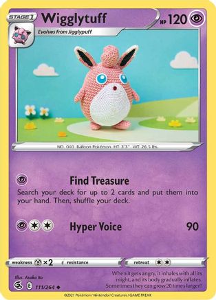 Wigglytuff 111/264 SWSH08 Fusion Strike - Uncommon