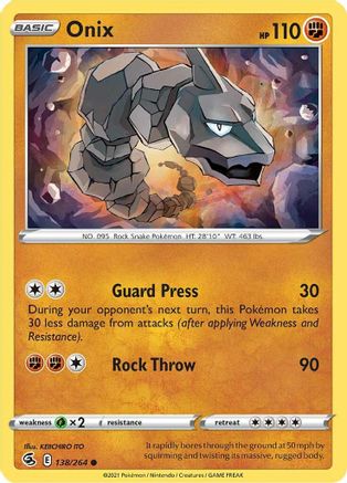 Onix 138/264 SWSH08 Fusion Strike - Common