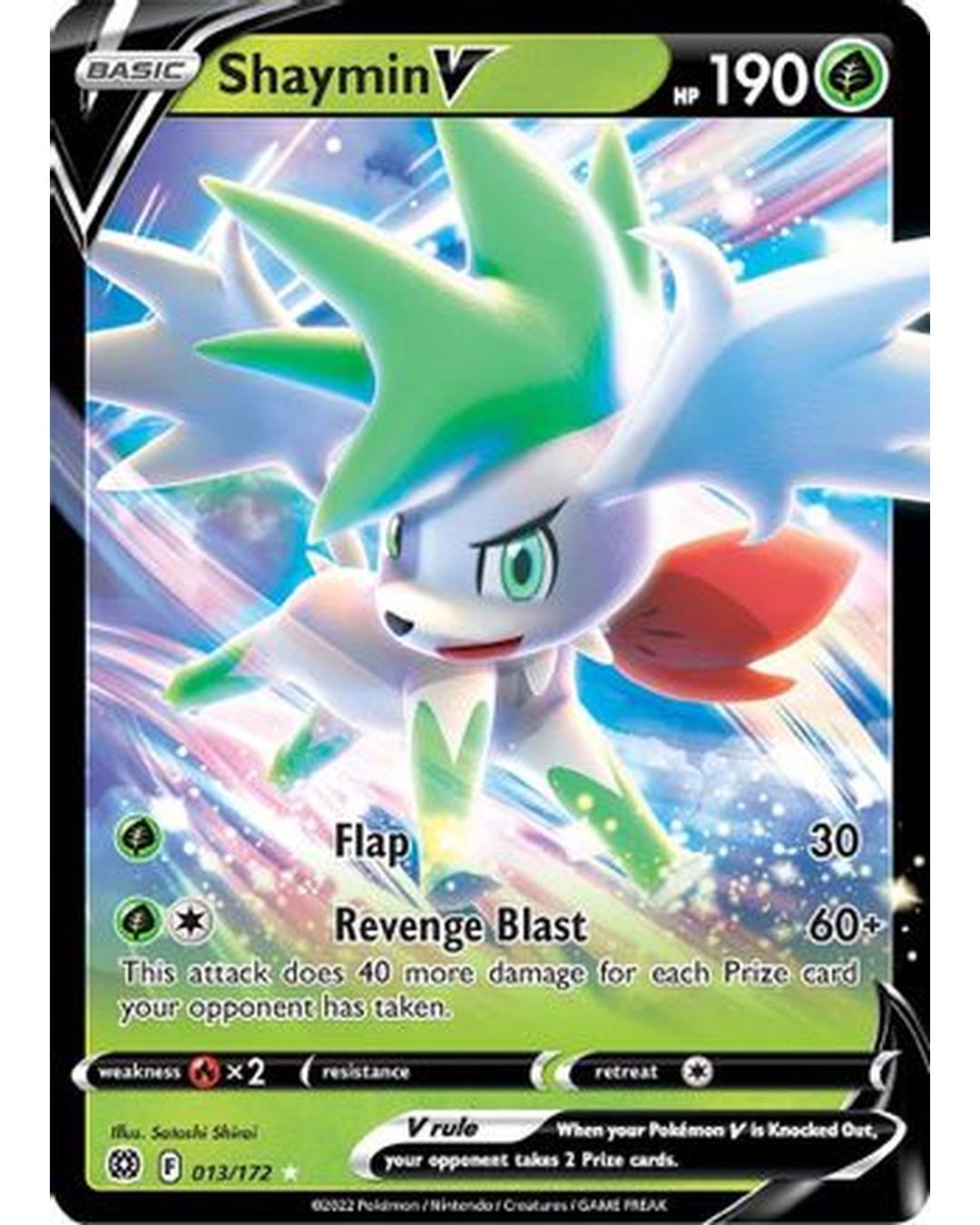 Shaymin V 013/172 - Holofoil SWSH09 Brilliant Stars - Ultra Rare