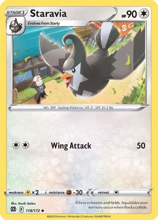 Staravia 118/172 SWSH09 Brilliant Stars - Uncommon