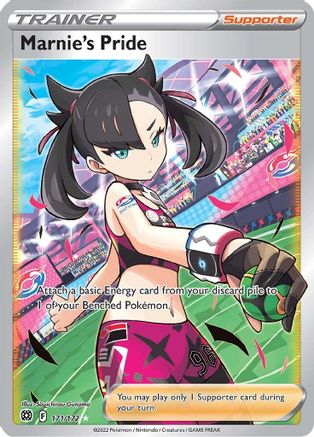 Marnie's Pride (Full Art) 171/172 - Holofoil SWSH09 Brilliant Stars - Ultra Rare