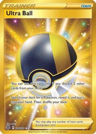 Ultra Ball (Secret) 186/172 - Holofoil SWSH09 Brilliant Stars - Secret Rare