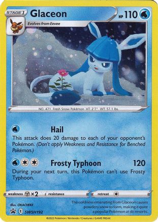 Glaceon SWSH192 - Holofoil SWSH Sword & Shield Promo Cards - Promo