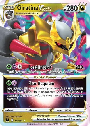 Giratina VSTAR 131/196 - Holofoil SWSH11 Lost Origin - Ultra Rare