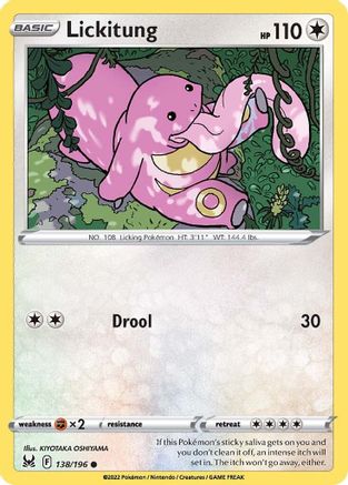 Lickitung 138/196 SWSH11 Lost Origin - Common