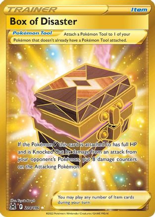 Box of Disaster (Secret) 214/196 - Holofoil SWSH11 Lost Origin - Secret Rare