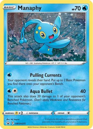 Manaphy SWSH275 - Holofoil SWSH Sword & Shield Promo Cards - Promo