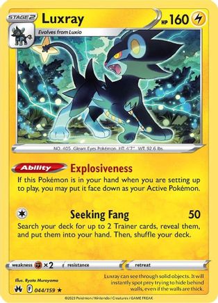 Luxray (44) 044/159 Crown Zenith - Rare