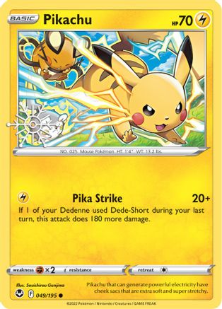 Pikachu 049/195 - Holofoil Miscellaneous Cards & Products - Common