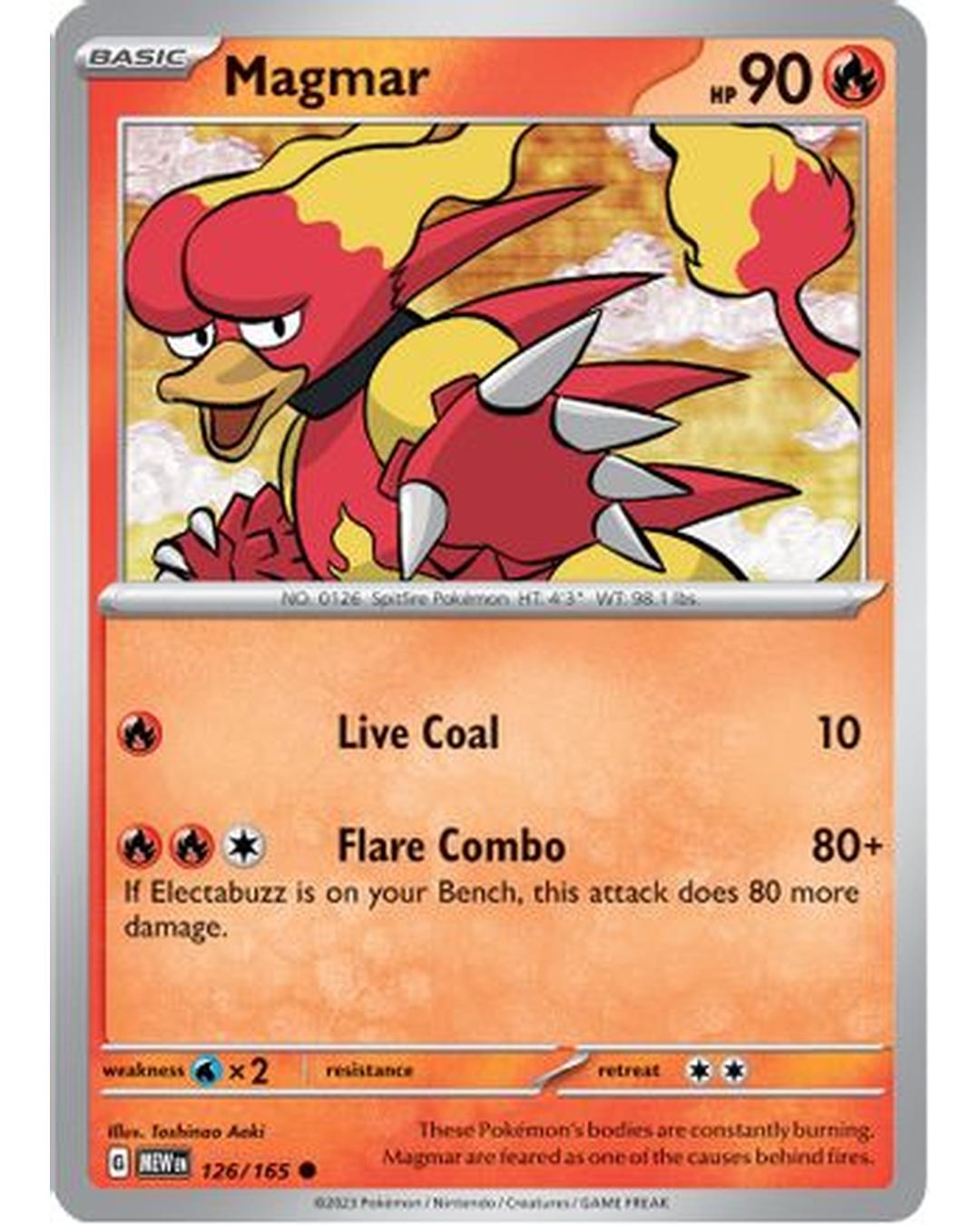 Magmar 126/165 SV Scarlet & Violet 151 - Common