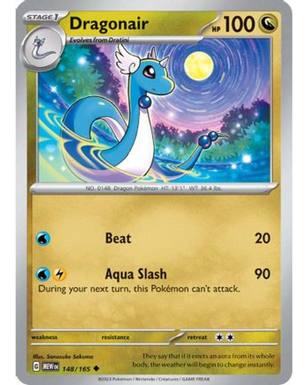 Dragonair 148/165 - Reverse Holofoil SV Scarlet & Violet 151 - Uncommon