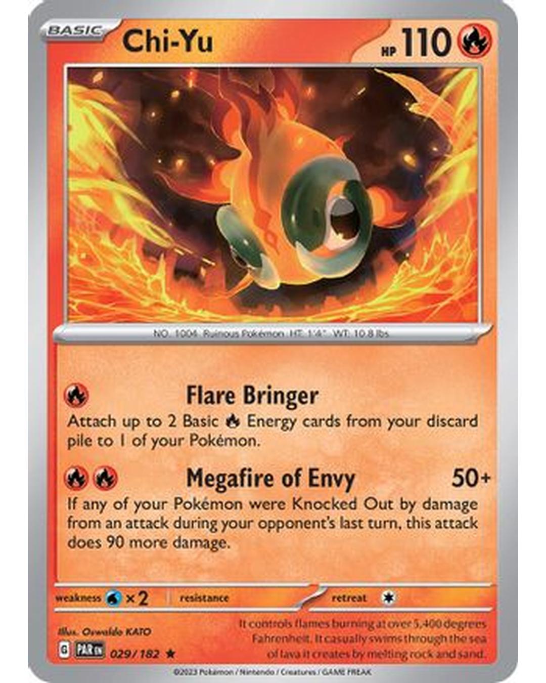 Chi-Yu 029/182 - Holofoil SV04 Paradox Rift - Rare