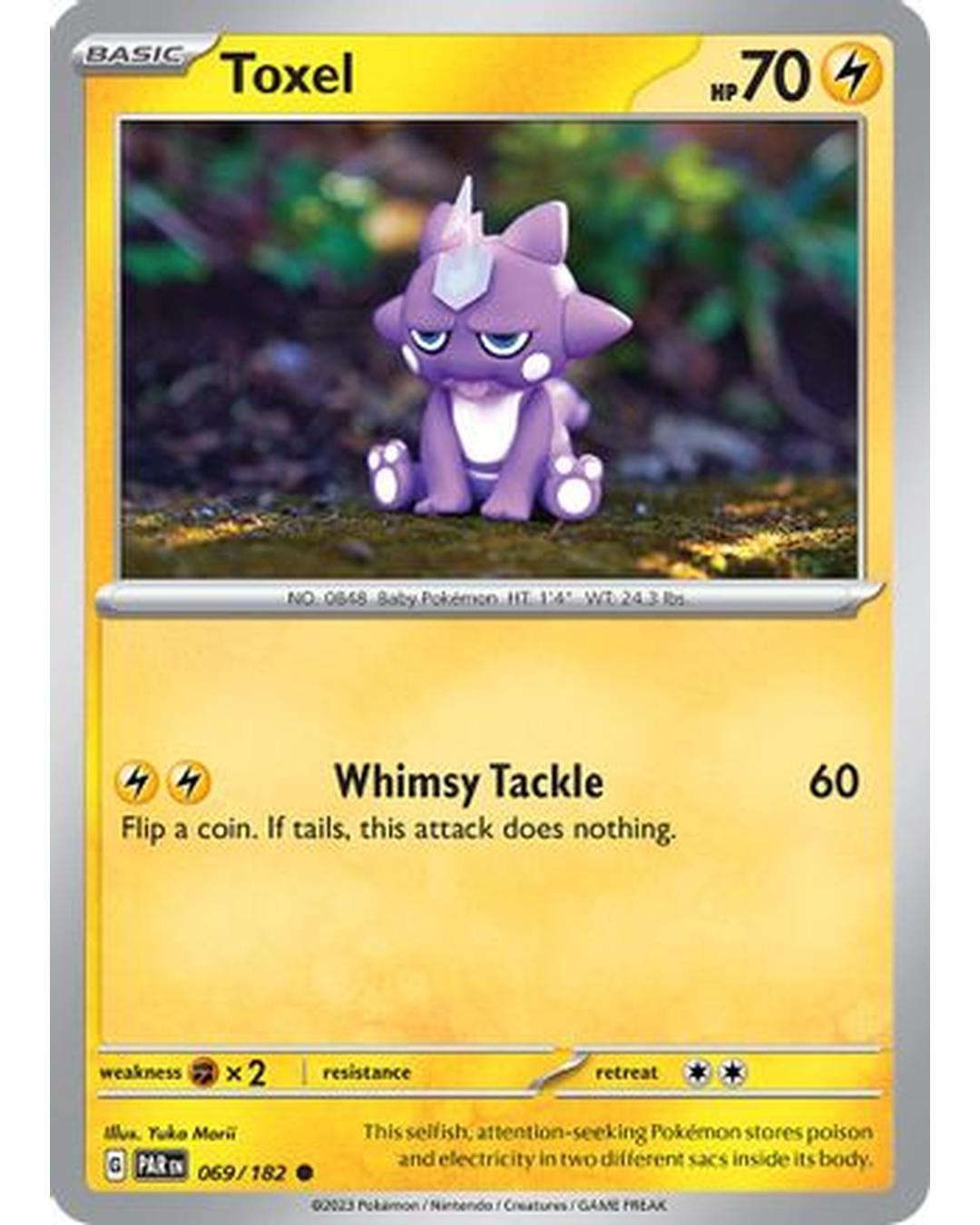 Toxel 069/182 - Reverse Holofoil SV04 Paradox Rift - Common