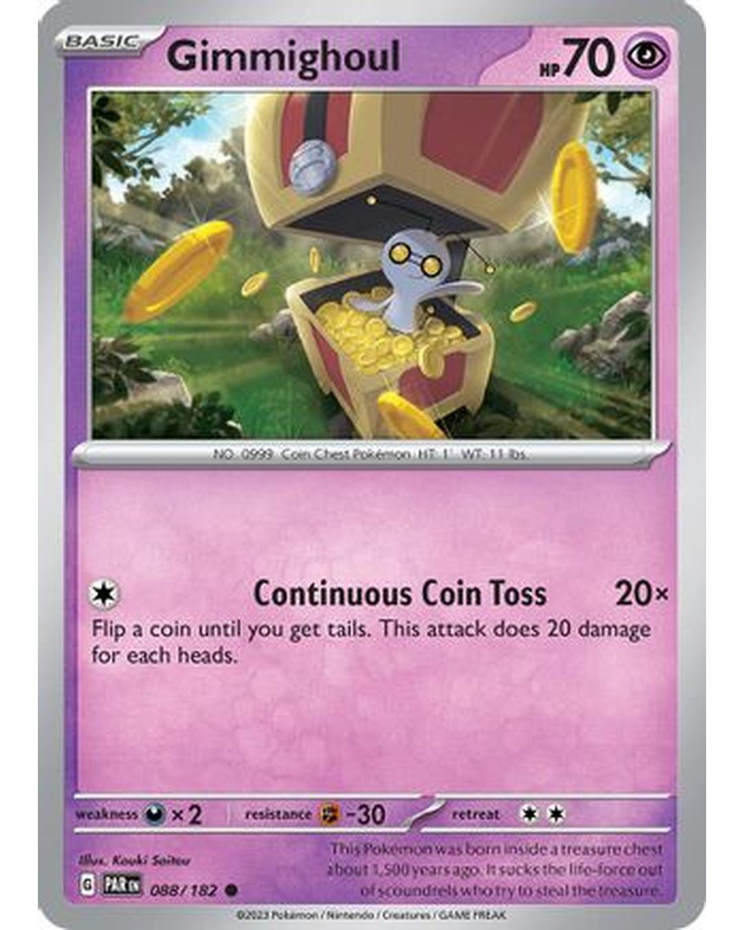 Gimmighoul 088/182 SV04 Paradox Rift - Common