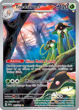 Toedscruel 185/182 - Holofoil SV04 Paradox Rift - Illustration Rare