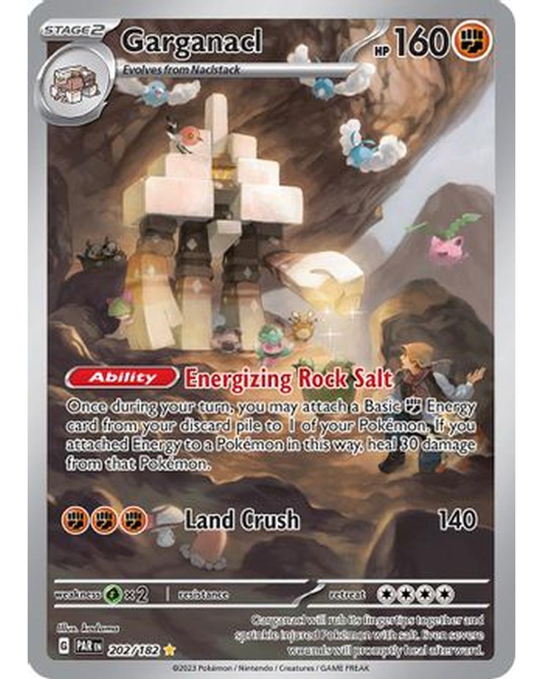 Garganacl 202/182 - Holofoil SV04 Paradox Rift - Illustration Rare