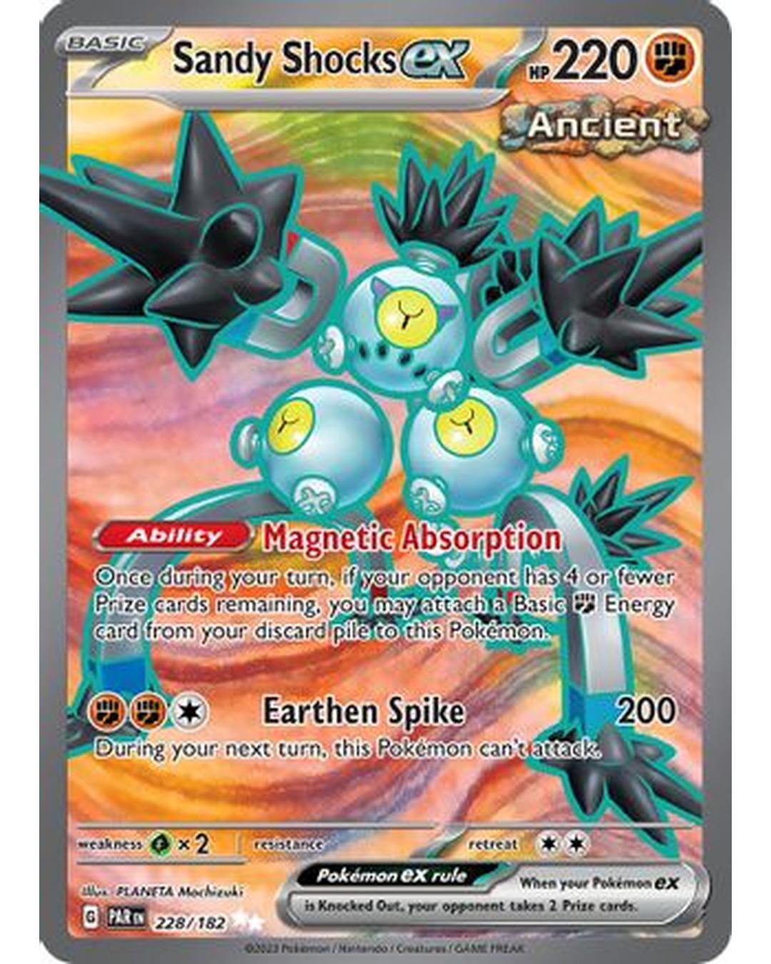 Sandy Shocks ex 228/182 - Holofoil SV04 Paradox Rift - Ultra Rare