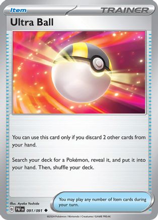 Ultra Ball 091/091 - Reverse Holofoil SV Paldean Fates - Uncommon