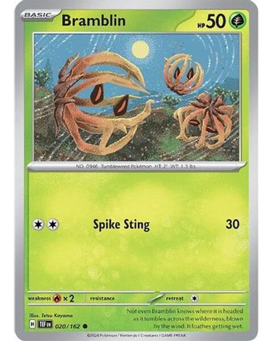 Bramblin 020/162 - Reverse Holofoil SV05 Temporal Forces - Common